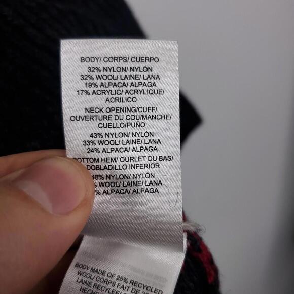 Lucky Brand Sweater Womens Small Cozy Cabin Ski Crew Neck Boxy Cropping - Picture 7 of 10